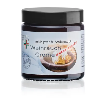 Produktbild von Starbene Körperpflegecreme 110ml, extra stark für Muskeln, Gelenke & Haut, mit Weihrauch, Ingwer, Arnika & Bio-Ölen. Dermatologisch getestet, paraben-, silikon-, paraffinfrei, ohne Farb- & Duftstoffe, tierversuchsfrei.