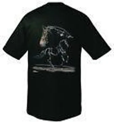 Produktbild von T-Shirt mit Print - Friese - aus der ©Kollektion Bötzel - 09804 schwarz - Gr. S-XXL Größe - M