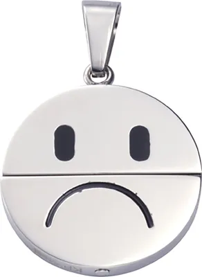 Produktbild von F Anhänger Edelstahl Smiley