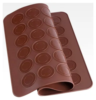 Produktbild von Silikon-Backmatte für Macarons, Backzubehör mit Vertiefungen