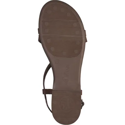 Produktbild von s.Oliver Damen Sandale Leder flach gekreuzte Riemen 5-28145-42, Größe:37 EU, Farbe:Braun