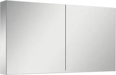 Produktbild von Jungborn Spiegelschrank 1206 x 140 x 638 mm 2-türig mit beidseitigen Spiegeltüren und Seitenverspiegelung