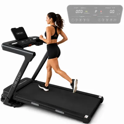 Zdjęcie produktu dla Bieżnia Elektryczna Corciano PIZA 4.0 HP 16 km/h Nachylenie 20% Kinomap Zwift