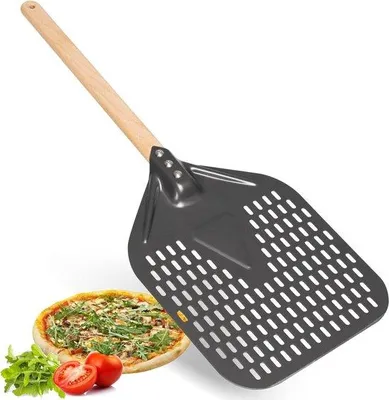 Image de Pelle à pizza en aluminium et bois, 25 cm