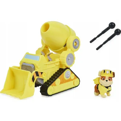 Produktbild von PAW Patrol 1 Deluxe Basis Fahrzeug aus dem Kinofilm mit Hundefigur, Spielzeugauto, sortiert, Zufallsauswahl des Charakters, ab 3 Jahren, Fahrzeug-Set, 3 Jahr(e), Mehrfarbig