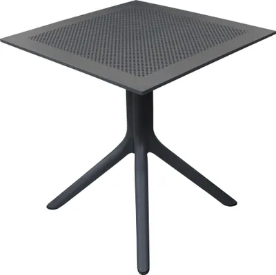 Immagine prodotto di Milani Home - tavolo da giardino in polipropilene, antracite, 80 x 80 cm