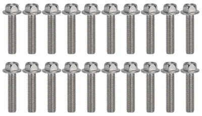 Produktbild von 20 Stück M10x1,5 Schraubenbolzen A2-70 Edelstahl-Flanschsechskantschraube mit Dichtung DIN6921M10x45
