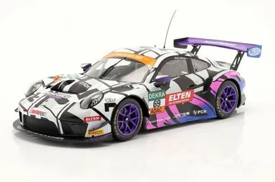 Immagine prodotto di PORSCHE 911 GT3 R n. 69 ADAC GT Masters Oschersleben 2019 SLOOTEN/LUHR, IXO-LEGT18033, scala 1/18, IXOMODELS