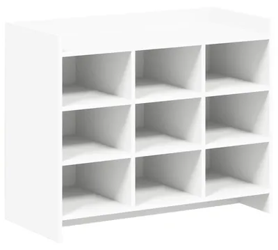 Zdjęcie produktu dla Szafka na buty vidaXL z półką, biała, 85 x 39,5 x 70 cm, materiał drewnopochodny