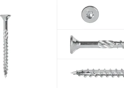 Obrázok produktu pre Pozinkované skrutky do drevotriesky 5 x 50 mm Torx 25 s čiastočným závitom - balenie 200 skrutiek