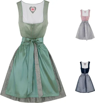 Produktbild von Spieth & Wensky Dirndl Demo Midi-Dirndl Kleid 2-teiliges Trachtenkleid, Farbe:Rosa, Größe:44/2XL