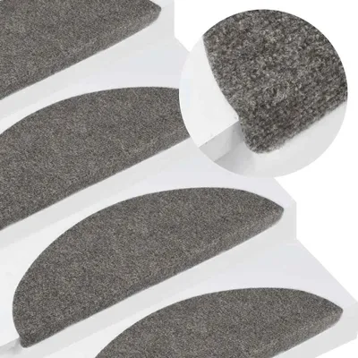 Produktbild von vidaXL Samolepiace podložky na kroky 15 ks 56x17x3 cm Sivá