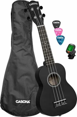 Zdjęcie produktu dla Cascha HH 3969 EN Black Ukulele sopranowe