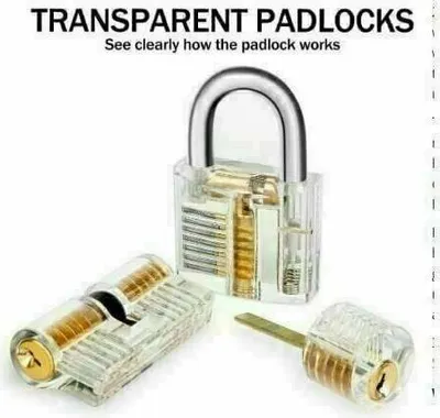 Produktbild von Lockpicking-Set mit 3 Transparenten Vorhängeschlössern – 26 Werkzeuge für Sicherheitsübungen & Skill-Training