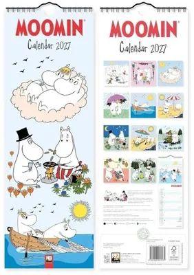 Produktbild von Moomin - Mumin Kalender - Slimline-Kalender 2027 - Original Flame Tree Publishing-Kalender Slimeline [Kalender]