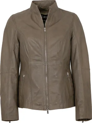 Produktbild von Jilani - Damen Lederjacke Lammnappa dark sand : 36