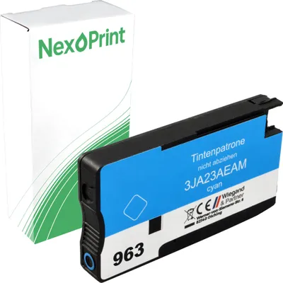 Produktbild von Druckerpatrone kompatibel zu HP 3JA23AE 963 cyan OfficeJet Pro 9018 9016 9015 e 9015 9014 e