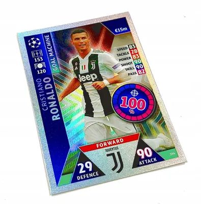 Obrázok produktu pre Match Attax 2018/19 Card. 394 Cristiano Ronaldo / Juventus