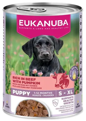 Produktbild von EUKANUBA Life Care Puppy Rich in beef and pumpkin - Nassfutter für Hunde - 400g