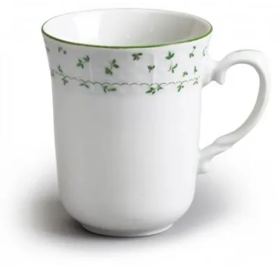 Produktbild von Thun 1794 Natálie, hrnek, 285 ml, zelené lístky, porcelán Thun