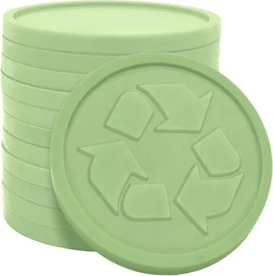 Image de Jetons pour buvette recyclé en relief CombiCraft vert pastel– 250 pièces