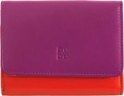 Image de DUDU Porte-monnaie FUCHSIA VIOLET Cuir véritable très petit pratique Femme