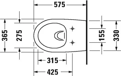 Produktbild von Duravit Architec Wand-WC Rimless Set 457209 mit Tiefspüler inklusive WC-Sitz, 45720900A1
