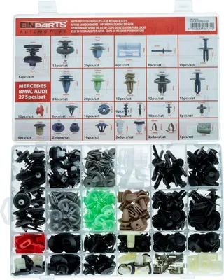 Produktbild von Stifte und Clips speziell für BMW und AUDI, 308-teiliges Set
