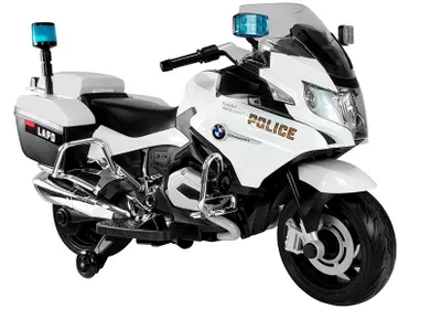 Produktbild von Elektro Motorrad BMW Polizei Weiß LED Frontscheinwerfer Reifen