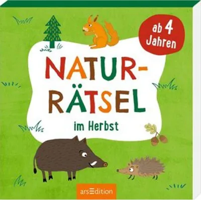 Produktbild von Naturrätsel im Herbst: Ab 4 Jahren | Abwechslungsreicher Rätselblock für Kindergarten und Vorschule