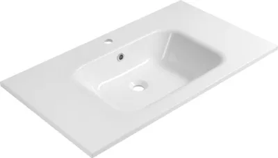 Produktbild von ARECA Gussmarmor-Waschtisch, 91x51,5cm, Weiß