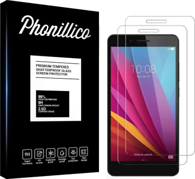 Zdjęcie produktu dla Szkło hartowane do Honor 5X [2 sztuki] Folia ochronna na ekran odporna na zarysowania Phonillico®
