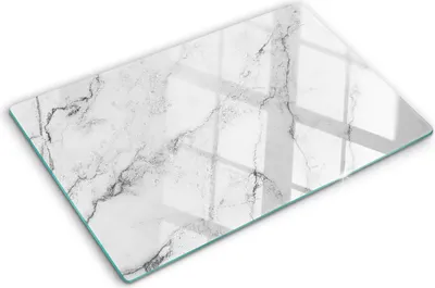 Obrázek produktu pro Kryt varné desky – Kryt na indukční desku – Ochranná skleněná deska – 80x52 cm– Skleněné ochranné desky na sporák –Tvrzené sklo –Mramor