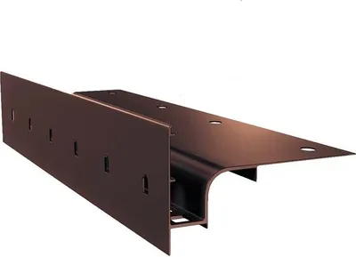 Produktbild von Renoplast Aluminium Traufprofil W30 Belüftungsboden, Profil 200cm, Braun