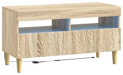 Immagine prodotto di Mobile TV a LED, finitura Sonoma in legno impiallacciato