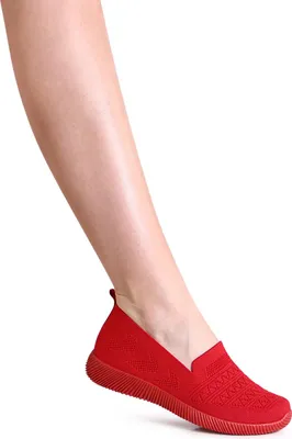 Produktbild von topschuhe24 2758 Damen Halbschuhe Light Slipper, Farbe:Rot, Größe:38 EU