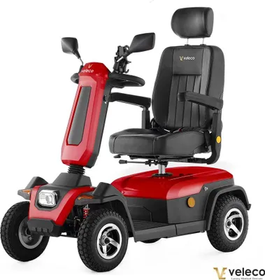 Immagine prodotto di Veleco Sharpy rosso - 750 W - 15 km/h - Monopattino per anziani - Ausilio per la deambulazione - Monopattino per la mobilità - Monopattino elettrico