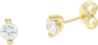 Produktbild von Ohrstecker Silber 925 Gold plattiert Zirkonia JL30-06-4668 JuwelmaLux