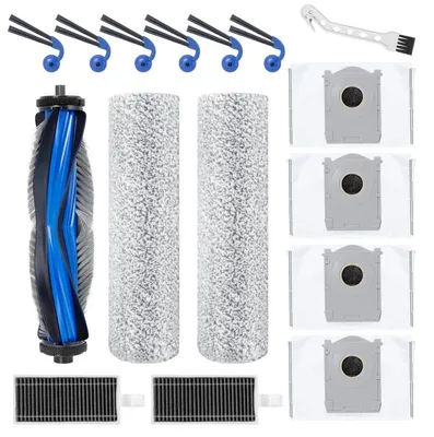 Obrázek produktu pro Náhradní díly pro robotické vysavače Deebot X9 Pro / X11 Pro / T80S: 1 kartáč, 2 hadříky na vytírání, 6 kartáčů, 4 sáčky, 2 filtry