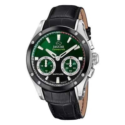 Produktbild von Jaguar Herren Multifunktion Leder Sport Elegant Uhr schwarz Connected UJ958/2