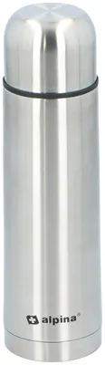 Produktbild von Alpina Thermosflasche - Doppelwandig - 500 ml - Mit Becher - Edelstahl