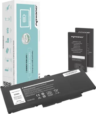 Zdjęcie produktu dla Bateria Movano do notebooka Dell Latitude 5300, 5310, 7300, 7400, MXV9V (7.4V-7.6V) (7200 mAh)