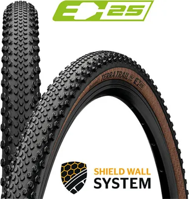 Obrázek produktu pro 2x pláště Continental Terra Trail ShieldWall, rozměr 40-622, barva černá/hnědá, technologie TR PureGrip, rozměr 28x1,50