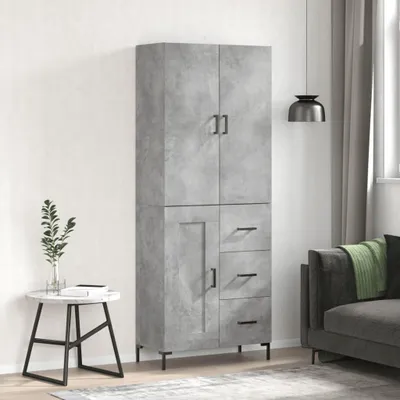 Zdjęcie produktu dla VidaXL 3196015, Szary, Metal, Drewno, 695 mm, 340 mm, 1800 mm