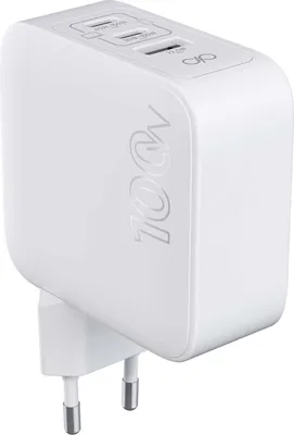 Produktbild von Force Power, Universelles 100W GaN Netzladegerät USB-C und USB-A PD, Weiß