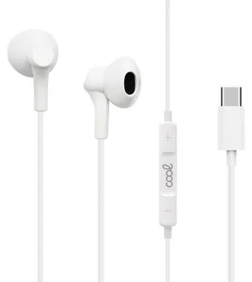 Productafbeelding van Stereo C-type koeltjes-oordopjes met microfoon (digitaal), wit