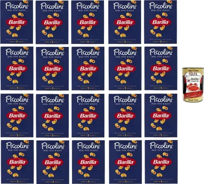 Produktbild von 20x Pasta Barilla Mini Pipe rigate, 100% italienisch Nudeln 500 g pack + Italian Gourmet polpa 400g