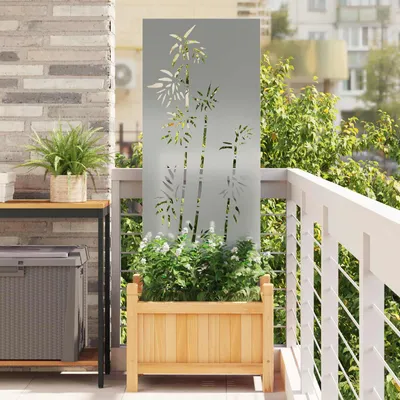 Obrázok produktu pre Maison Exclusive – Záhradná clona strieborná 50 x 140 cm Pozinkovaná oceľ