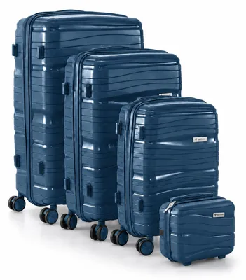Produktbild von Berwin Reisekoffer Hartschalenkoffer Trolley Modell Torna Ocean Petrol 4er Set MS-19811