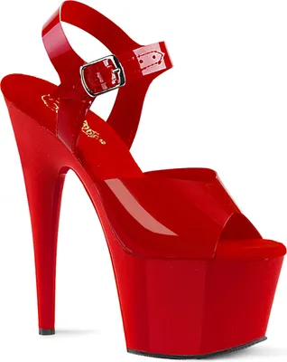 Produktbild von ADORE-708N Damen Sandale von Pleaser, Rot  , EU 40, US 10
